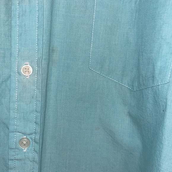 •SONOMA•MENS BLUE SHORT SLEEVE BUTTON UP COLLARED SHIRT SIZE XXL - Picture 6 of 6